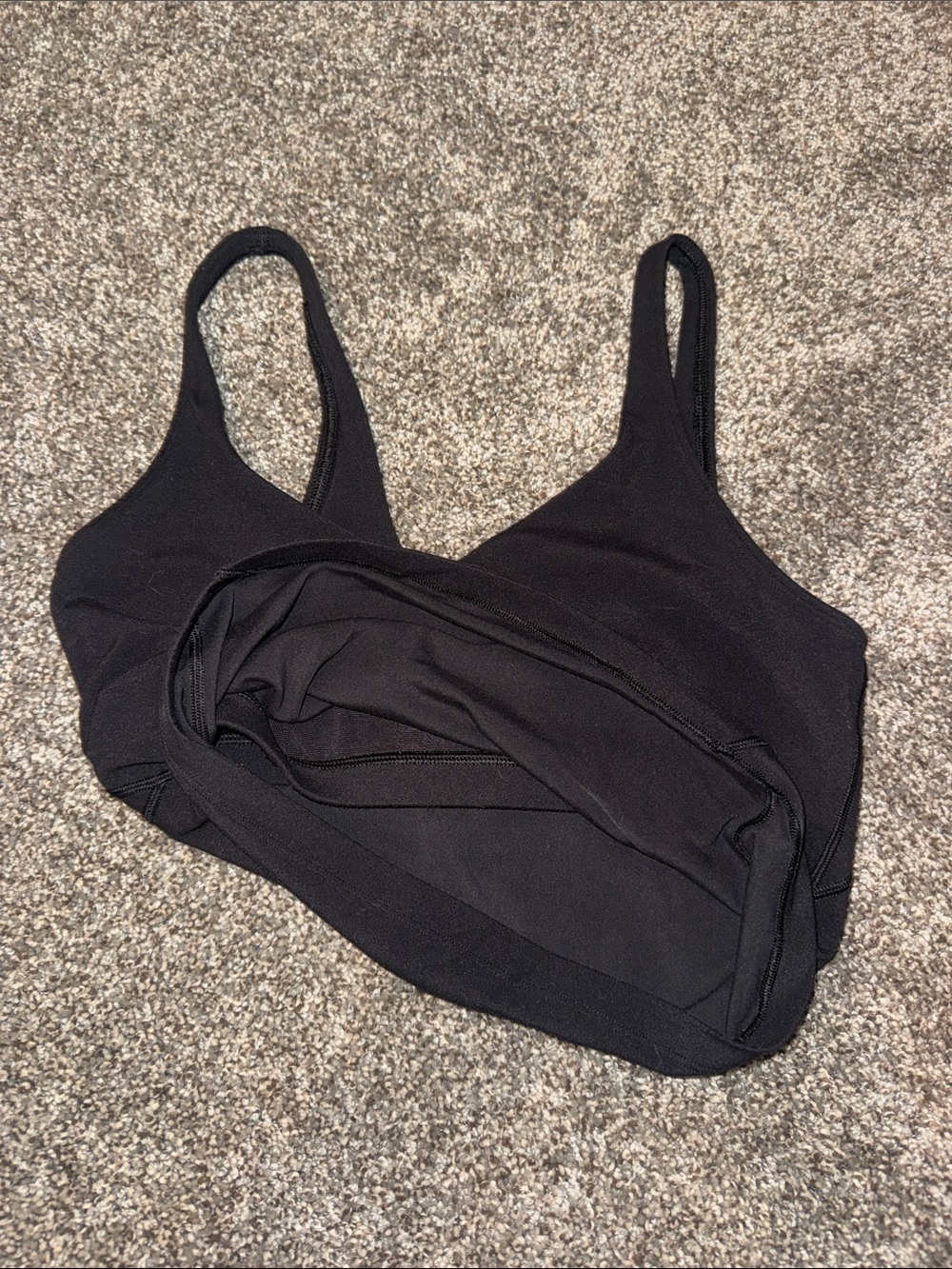 lululemon athletica Black Cropped Tank with Thin Straps - Picture 4 of 4